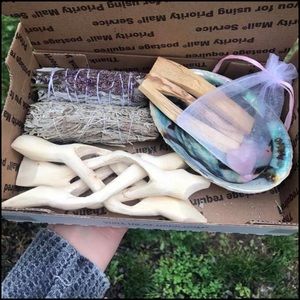 Sage Incense Variety Abalone Shell w/ Tripod Stand